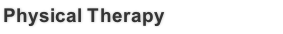 Physical Therapy